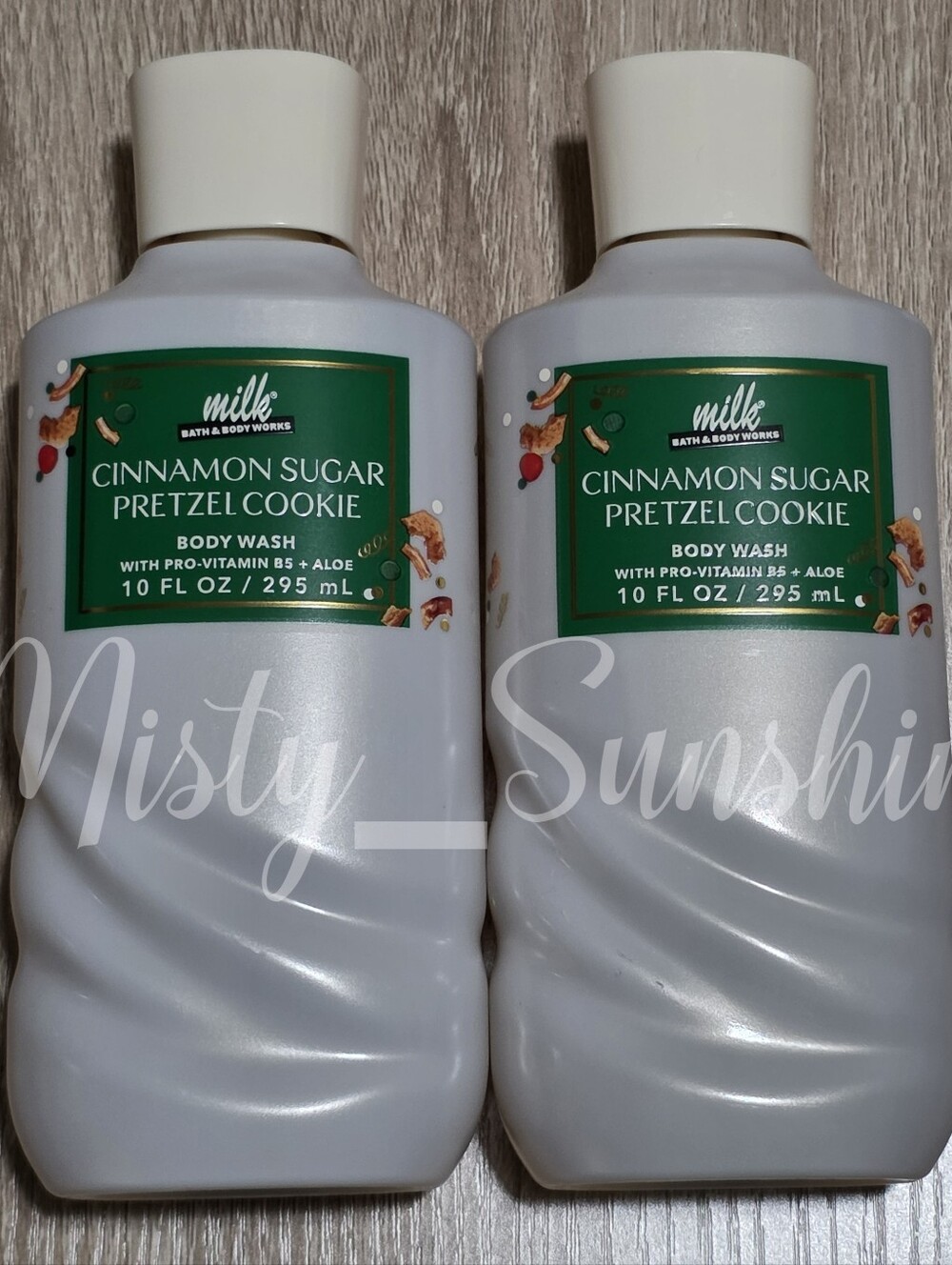 Bath & Body Works Cinnamon Sugar Pretzel Cookie Body Wash Set of 2 NEW RARE